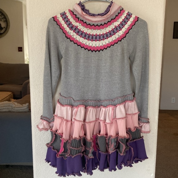 Unique handmade sweater size small 8-10 - Picture 2 of 6